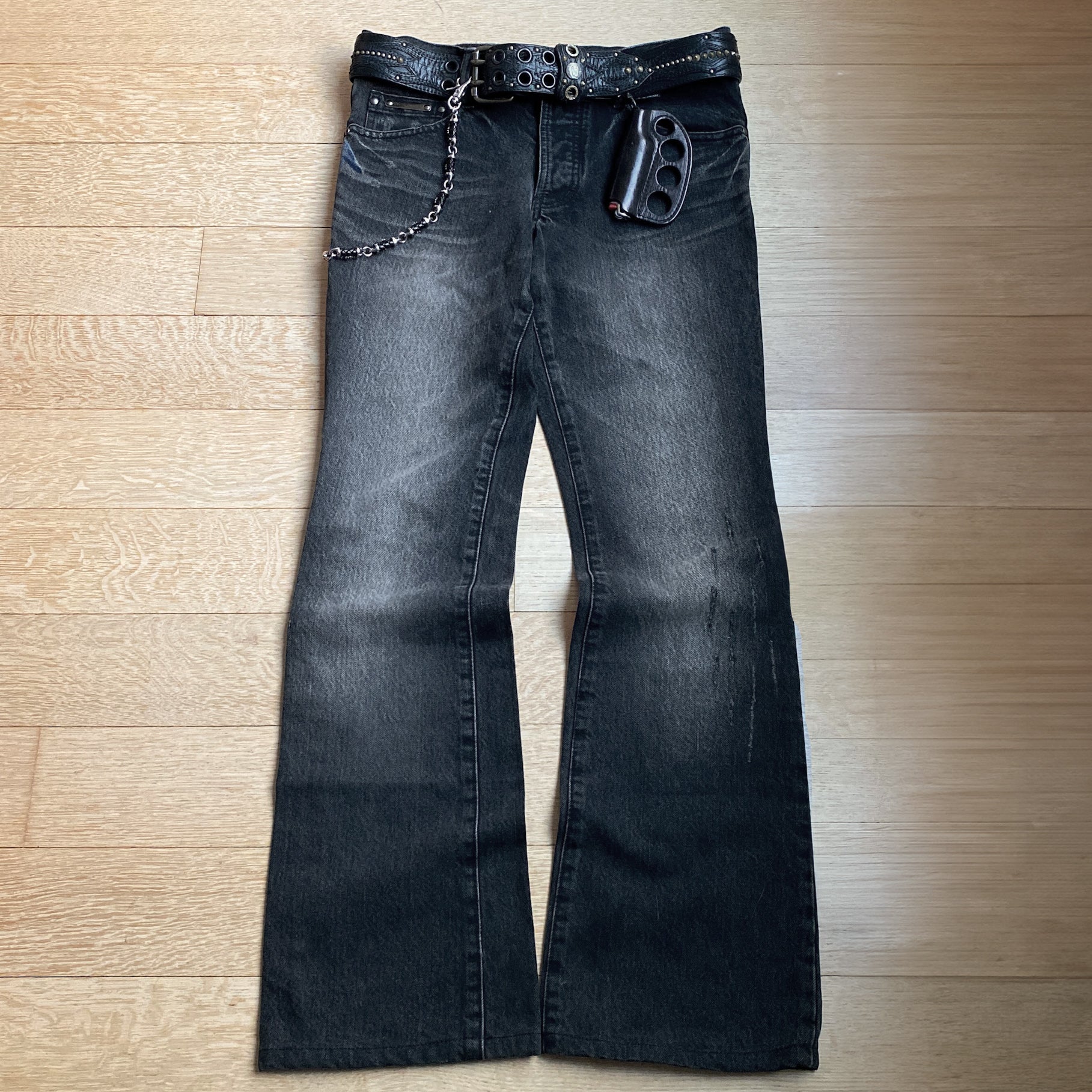 パンツ 5351 pour les homme flare denim pants W31x35 Vintage Flare Jeans 5351 Pour Les Hommes Denim Jean